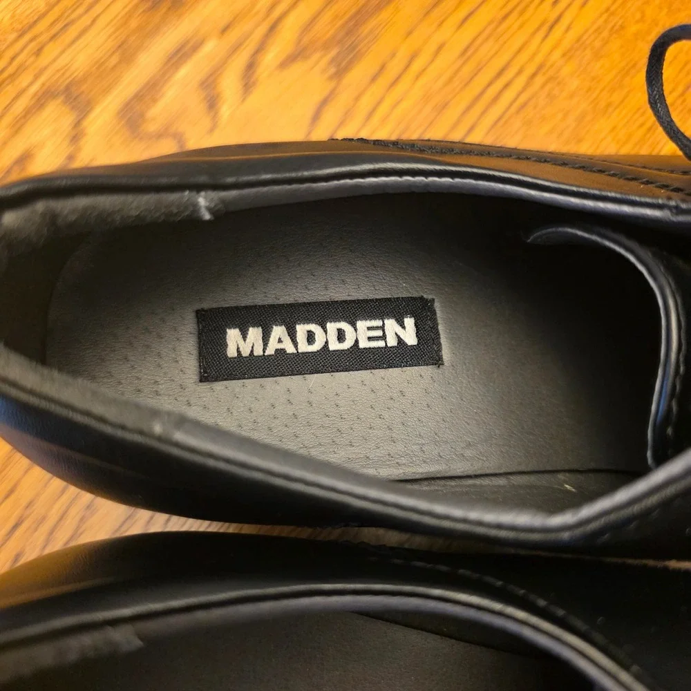 Madden Mens Black Lace Up Oxford Dress Shoes Formal Business‎ Size 9.5 Office